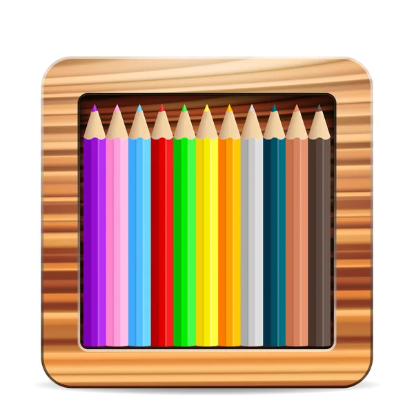 Pencil box — Stock Vector