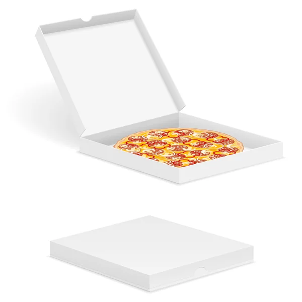 Pizza în cutie — Vector de stoc