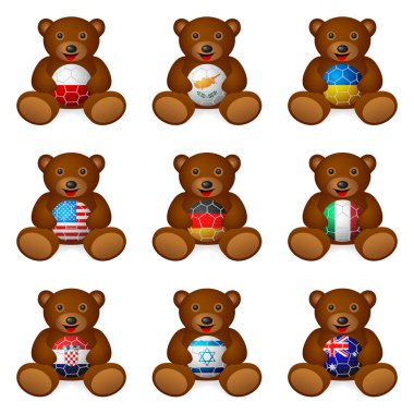 Futbol topu bayrak ayı