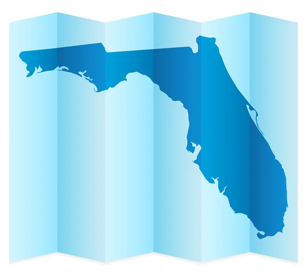Florida Mapa — Archivo Imágenes Vectoriales