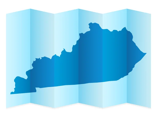 Kentucky Térkép — Stock Vector