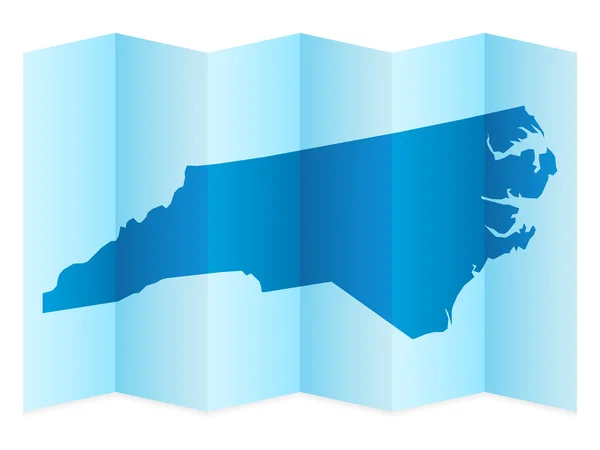North Carolina map — Stock Vector