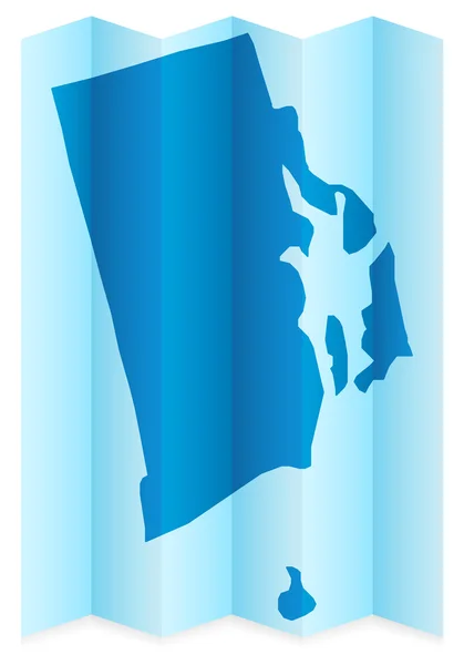 Carte de Rhode Island — Image vectorielle