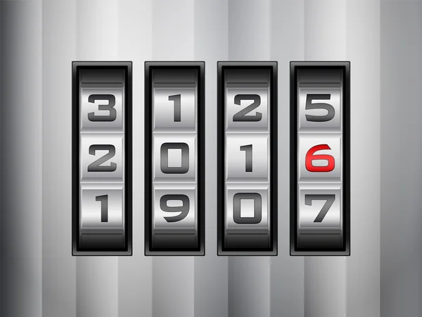 密码锁 2016 — 图库矢量图片