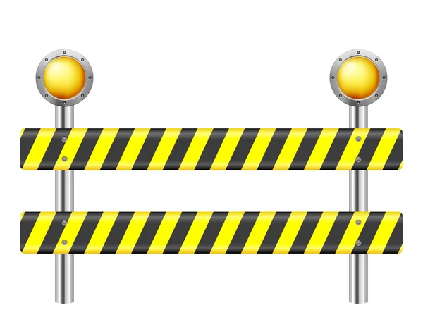 Road safety barrier — Stock Vector