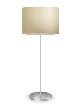 Beyaz arka planda yer lambası. Vektör illüstrasyonu.