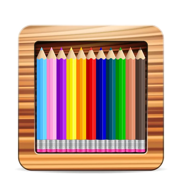 Caja de lápiz — Vector de stock