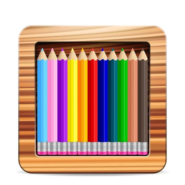 Pencil box — Stock Vector