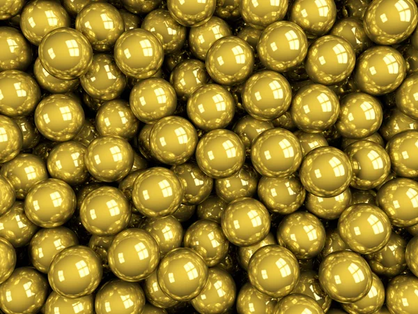 Bollar guld glänsande — Stockfoto