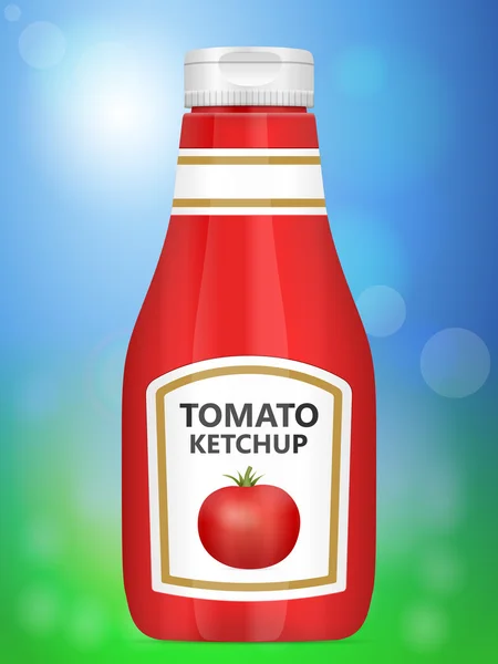 Hintergrund Tomatenketchup — Stockvektor