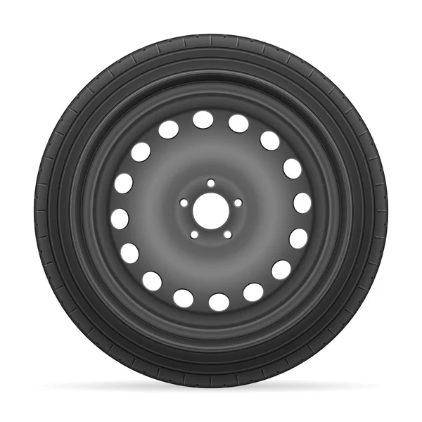 汽车车轮轮胎 — 图库矢量图片