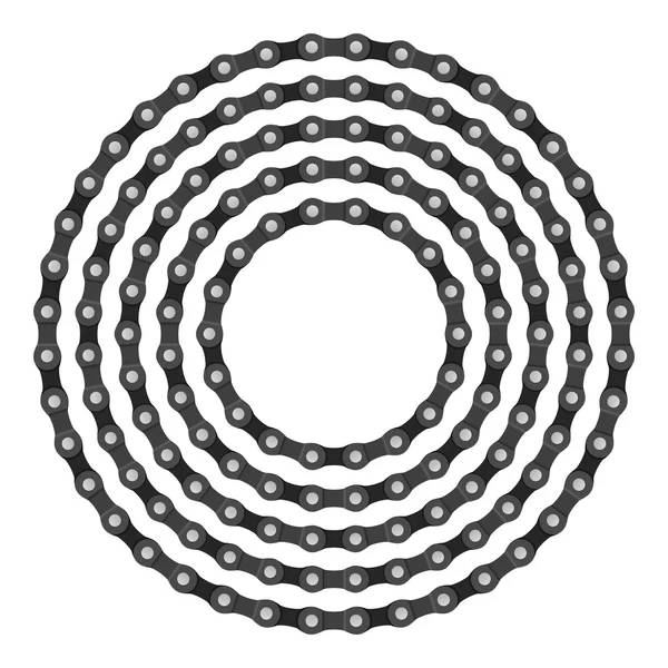 Cykel kedja cirkel — Stock vektor