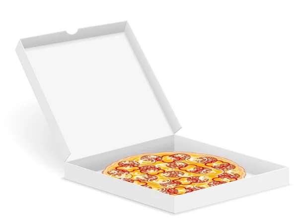 Pizza en boîte — Image vectorielle