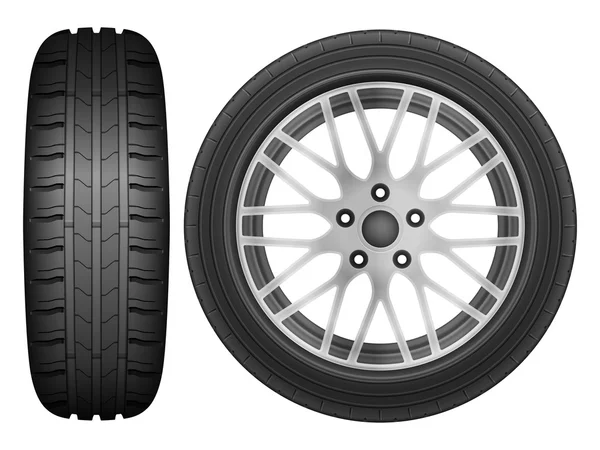 Car wheel tire — Stock Vector