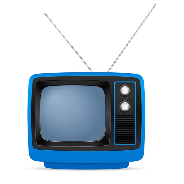 Retro Tv na bílém pozadí — Stockový vektor