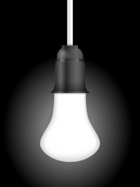 ampul arka plan üzerinde siyah