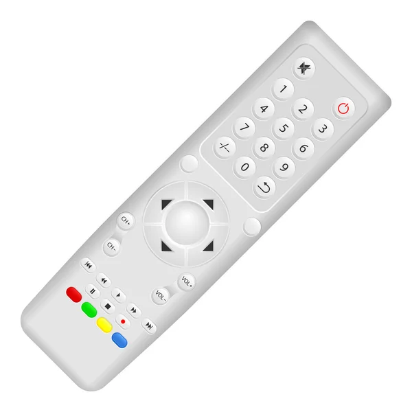 Remote control on white — Stock Vector