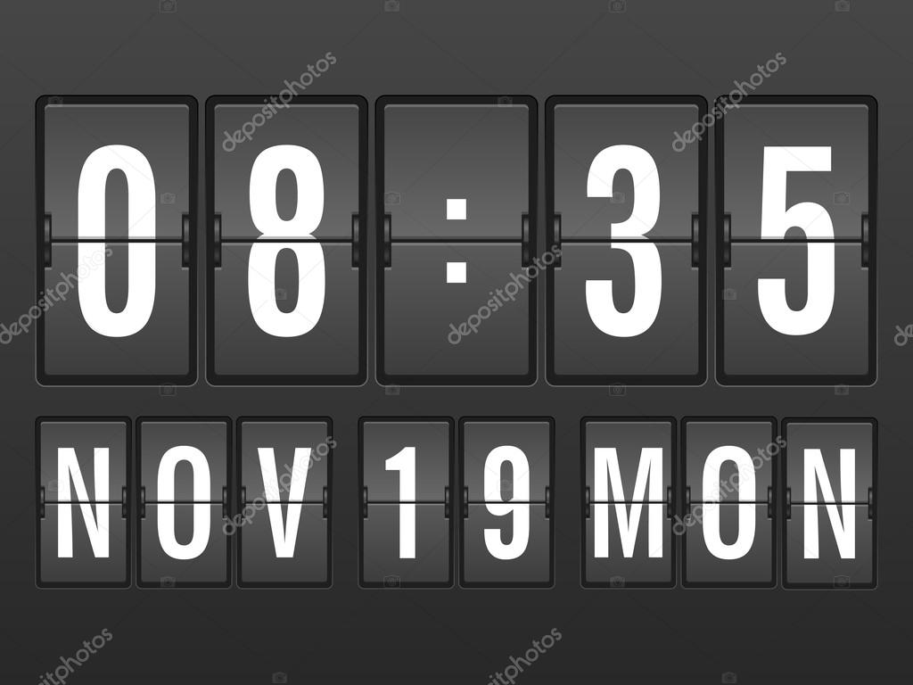 Flip clock background Stock Vector Image by ©julydfg 96747580