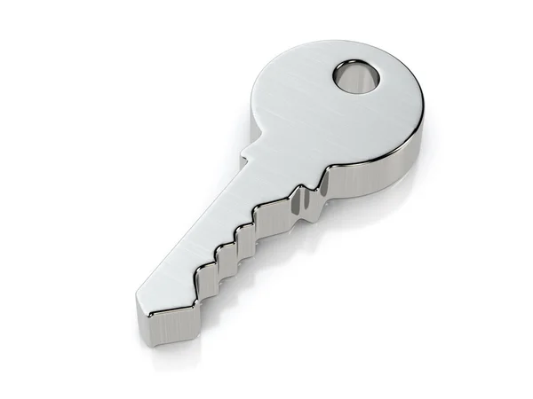 Kovové symbol klíče — Stock fotografie