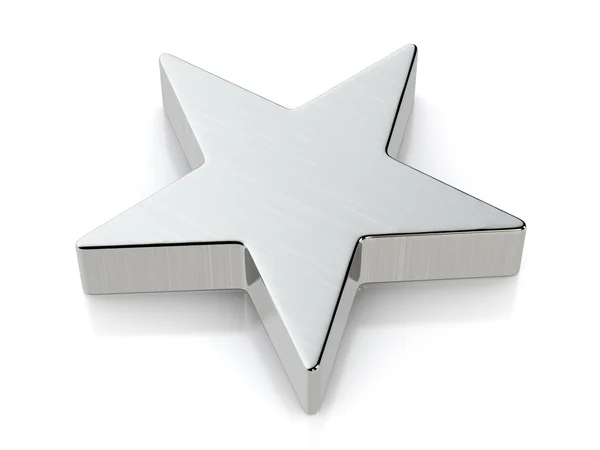 Metallic star symbol — Stock Photo, Image