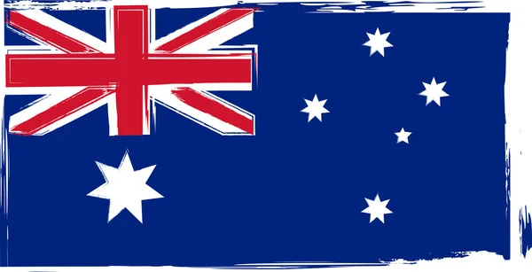 Grunge Australia Bandiera — Vettoriale Stock
