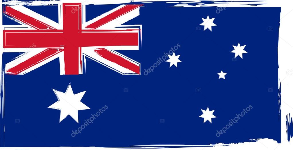 Grunge Australia flag