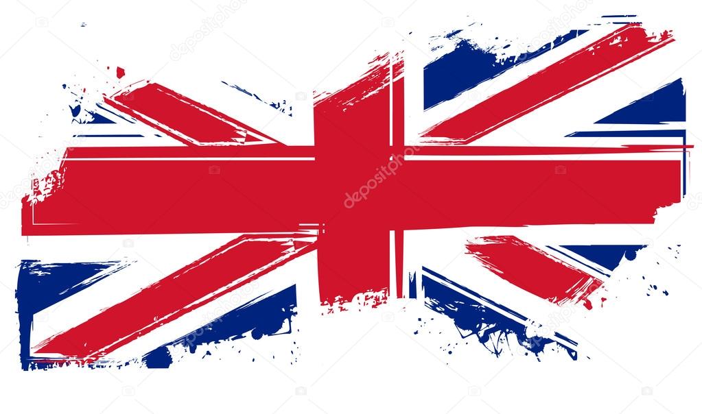 Grunge Britain flag