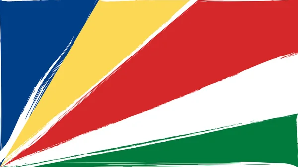 Гранж Прапор Сейшельських островів — стоковий вектор