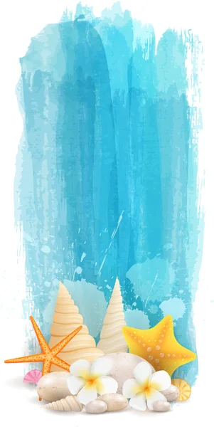 Dikey suluboya yaz afiş