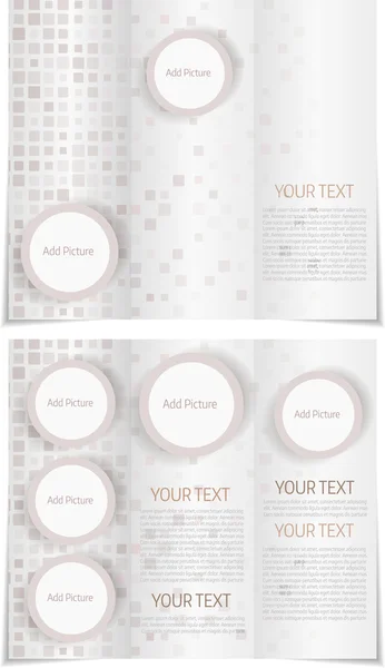 Trifold template booklet — Stock Vector