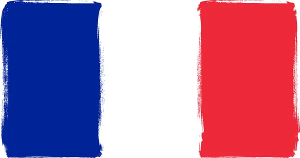 Bandera Grunge de Francia — Vector de stock