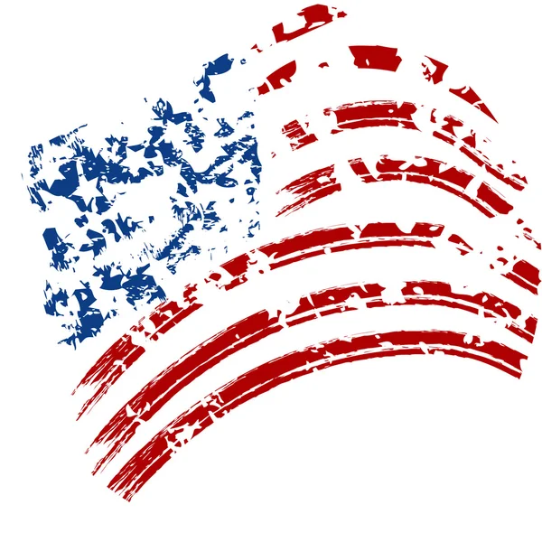Гранж флаг США — стоковый вектор