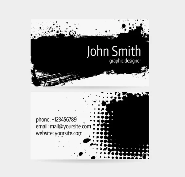 Business card template — Stock Vector