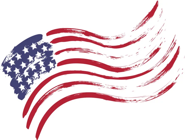 Grunge Bandeira dos EUA —  Vetores de Stock