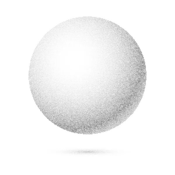 White 3D Sphere — Stock Vector