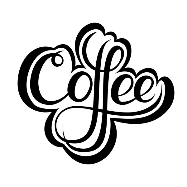 Kaffeefleck, isoliert auf weißem Hintergrund. — Stockvektor