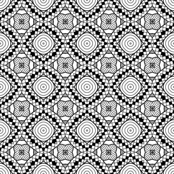 Motifs géométriques sans couture noir et blanc . — Image vectorielle