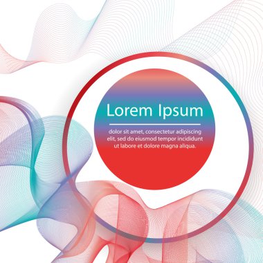 soyut dalgalı çizgiler.