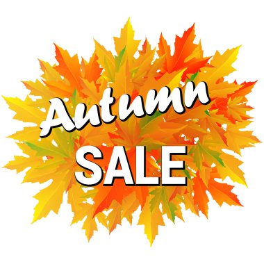 Sonbahar tipografik. Sonbahar yaprak.