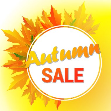 Sonbahar tipografik. Sonbahar yaprak.