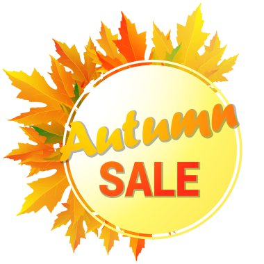 Sonbahar tipografik. Sonbahar yaprak.