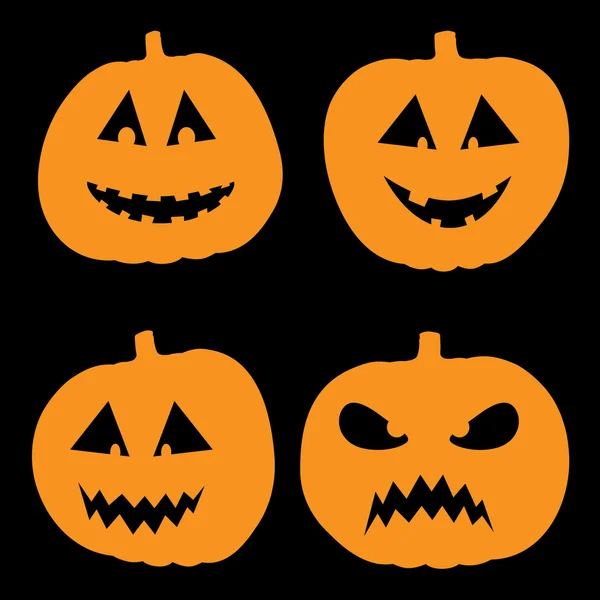 Vectorillustratie van Halloween achtergrond met pompoen — Stockvector