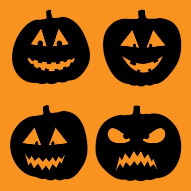 Cadılar Bayramı arka plan kabak ile vektör çizim