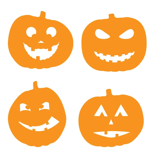 Ilustración vectorial de fondo de Halloween con calabaza — Archivo Imágenes Vectoriales