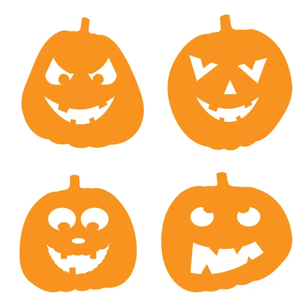 Ilustración vectorial de fondo de Halloween con calabaza — Vector de stock