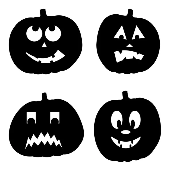 Vektorillustration des Halloween-Hintergrundes mit Kürbis — Stockvektor