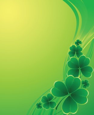 Aziz Patrick Günü için Clover arka planı