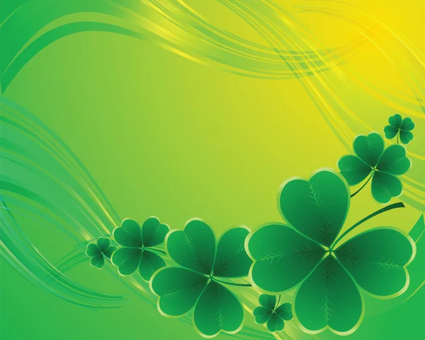 Klaverachtergrond voor de St. Patrick 's Day Rechtenvrije Stockillustraties