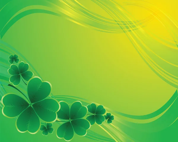 Kleeblatt-Hintergrund zum St. Patrick 's Day Stockillustration