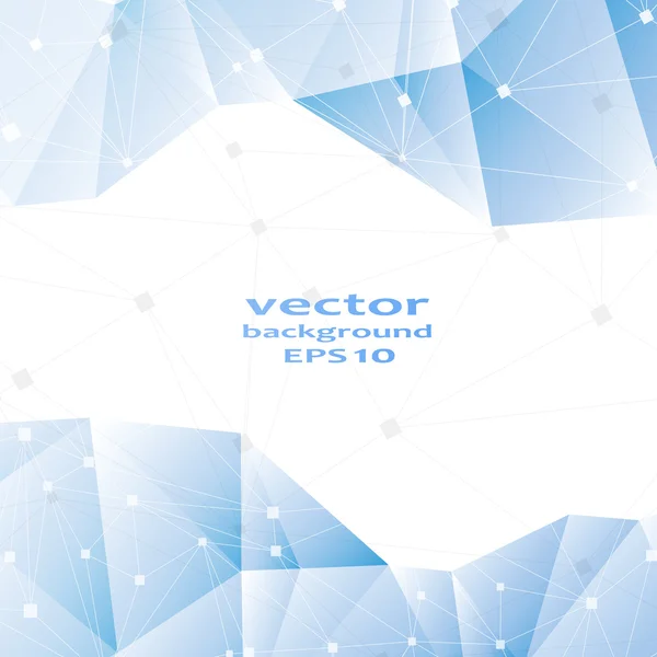 Cristal azul padrão abstrato. Design de negócios — Vetor de Stock
